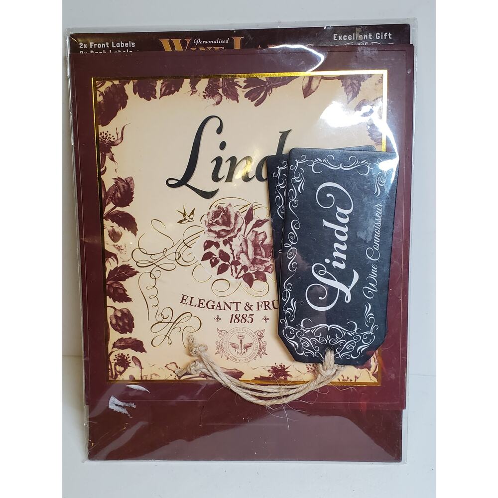 Personalized Wine Label - Linda